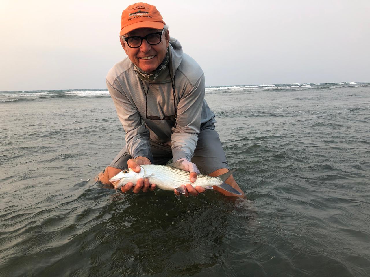 Permit caught on a Roatan flats fishing trip